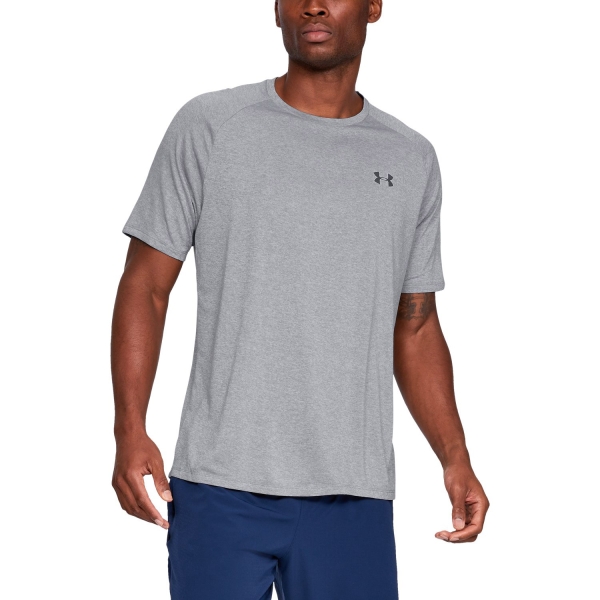 Men's Running T-Shirt Under Armour Tech 2.0 TShirt  Light Grey 13264130036