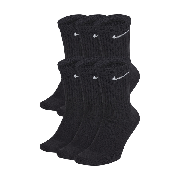 Socks Nike Everyday Cushion Crew x 6 Socks  Black/White SX7666010