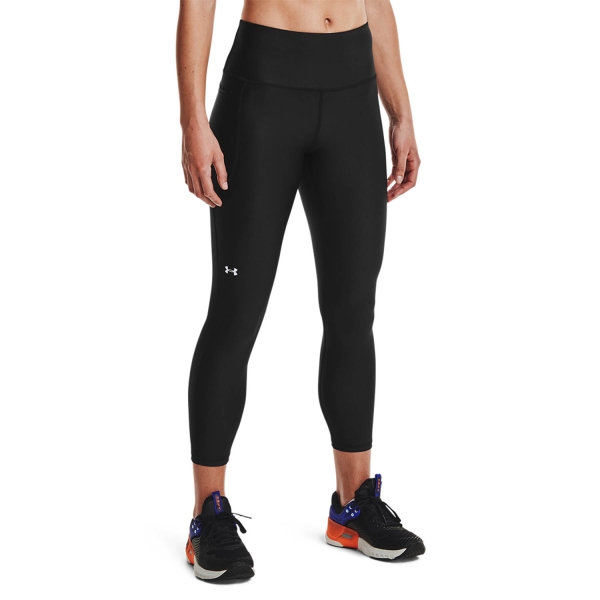 Women's Fitness & Training Pants and Tights Under Armour HeatGear HiRise 7/8 Tights  Black/White 13653350001
