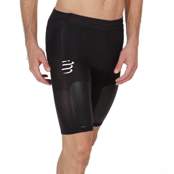 Men's Trail Running Shorts Compressport Trail Under Control 7.5in Short  Black AM00004B990