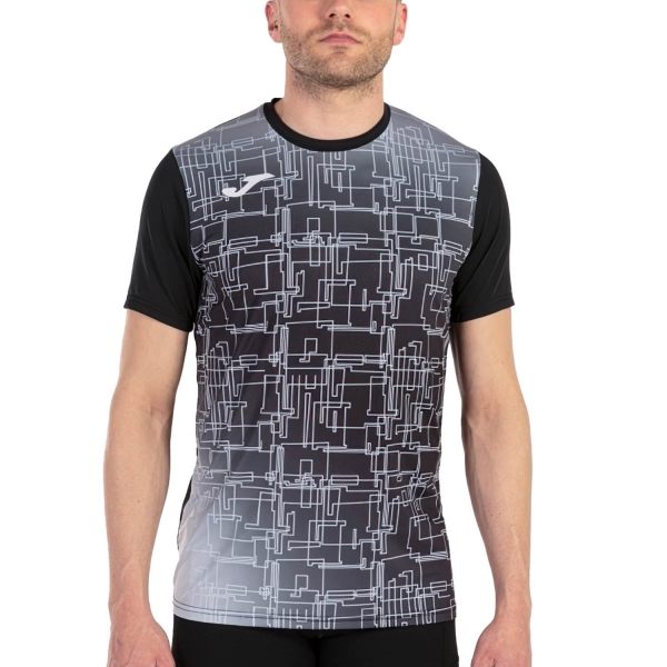Maglietta Running Uomo Joma Elite VIII TShirt  Black 101929.100