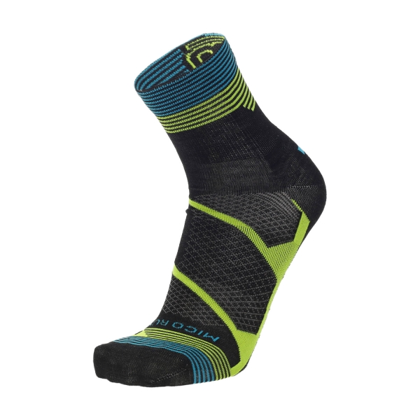 Socks Mico Warm Control Merino Light Weight Socks  Nero/Giallo Fluo CA 1298 160