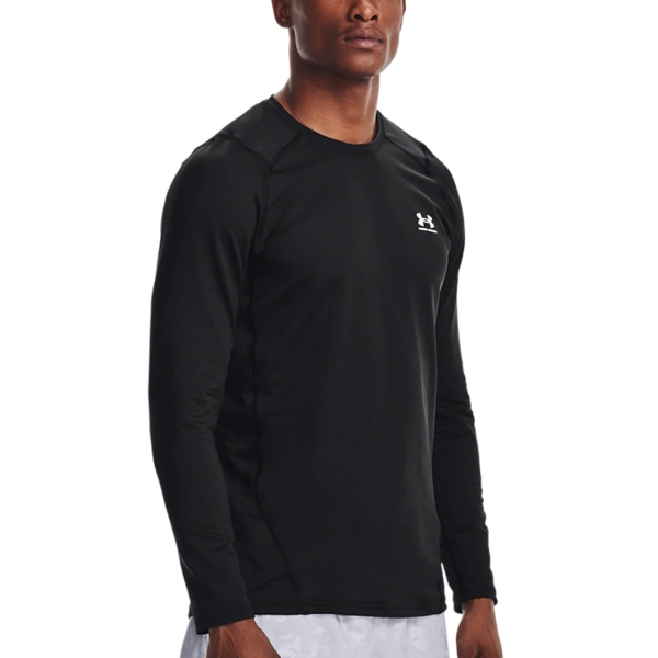 Men's Running Shirt Under Armour ColdGear Crew Shirt  Black 13660680001