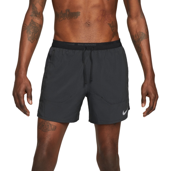 Men's Running Shorts Nike DriFIT Stride 5in Shorts  Black/Reflective Silver DM4755010