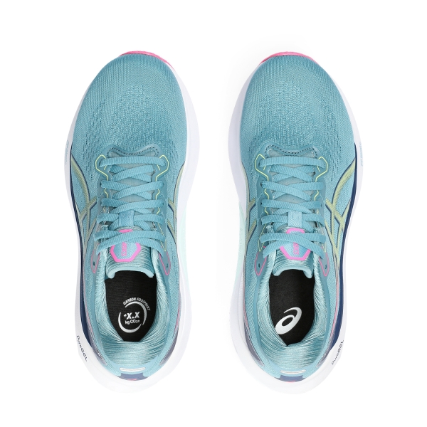ASICS Gel Kayano 30 - Gris Blue/Lime Green