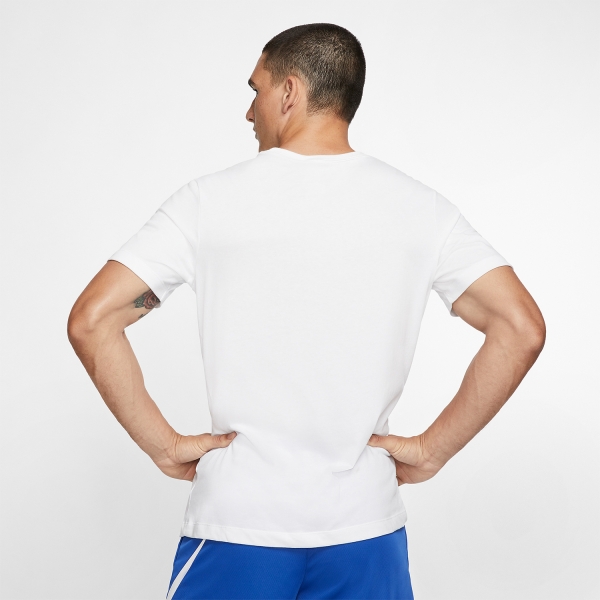 Nike Dri-FIT Swoosh Logo T-Shirt - White/Black