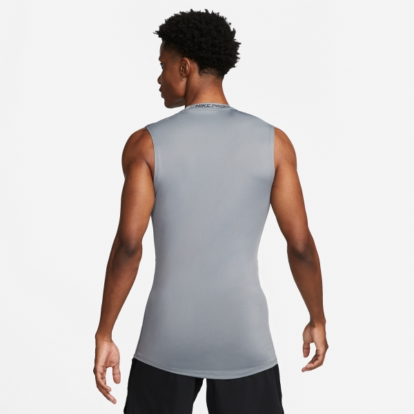 Nike Pro Dri-FIT Logo Top - Smoke Gray/Black