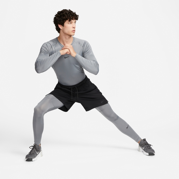 Nike Pro Dri-FIT Long Tights - Smoke Grey/Black