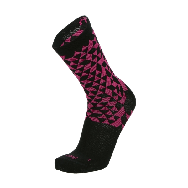 Socks Mico Warm Control Natural Merino Light Weight Socks  Nero/Fucsia CA 3019 573