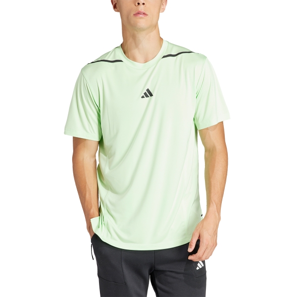 Maglietta Training Uomo adidas D4T adistrong TShirt  Semi Green Spark/Black IS3840
