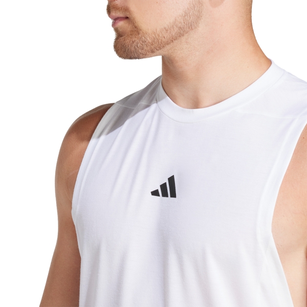 adidas D4T AEROREADY Tank - White