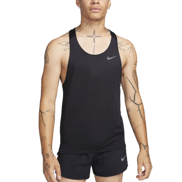 Men's Running Tank Nike DriFIT Fast Tank  Black/Reflective Silver FN4229010
