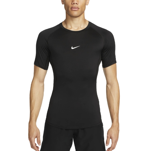 Men's Training T-Shirt Nike DriFIT Logo TShirt  Black/White FB7932010