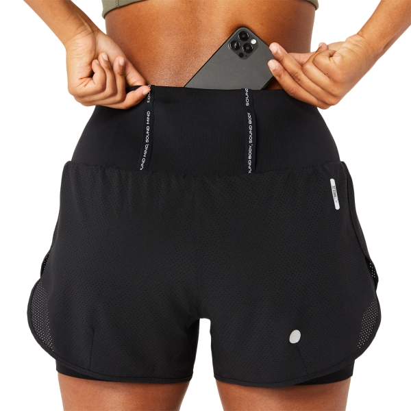 ASICS Road 2 in 1 3.5in Shorts - Black