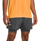 Under Armour Launch 2 in 1 5in Shorts - Castlerock/Reflective