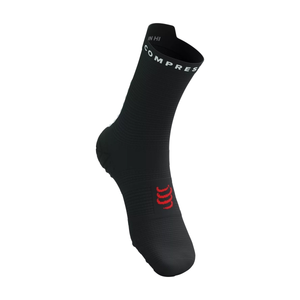 Compressport Pro Racing V4.0 Run High Socks - Black/White
