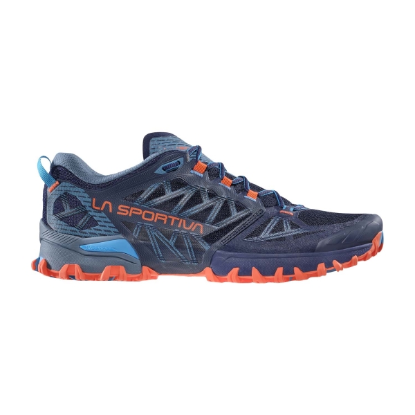 Men's Trail Running Shoes La Sportiva Bushido III  Deep Sea/Cherry Tomato ZFRS083B43R22