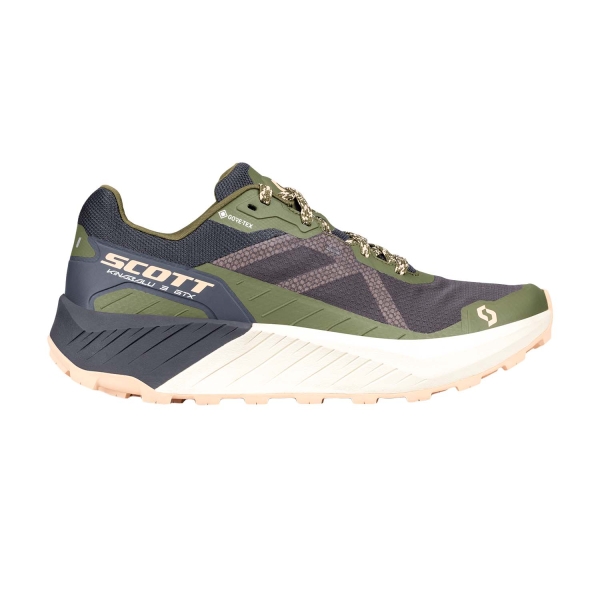Women's Trail Running Shoes SCOTT Kinabalu 3 GTX  Black/Fire Green 4177977552