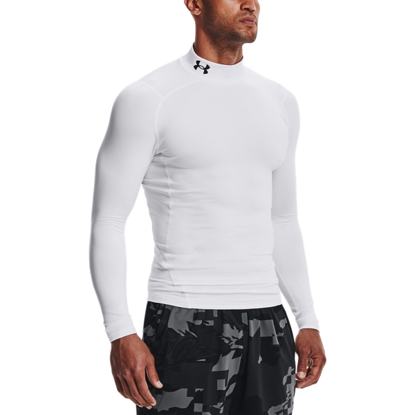 Men's Running Shirt Under Armour ColdGear Shirt  White 13660720100