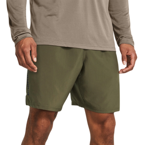 Men's Training Short Under Armour Woven Split 9in Shorts  Marine Od Green/Black 13833560390