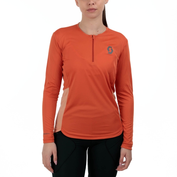 Women's Running Shirt SCOTT Endurance Shirt  Braze Orange/Rose Beige 4032157513