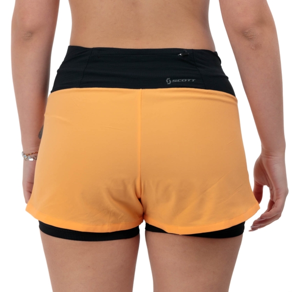 SCOTT Hybrid Endurance 3.5in Shorts - Tech Melon Orange/Black