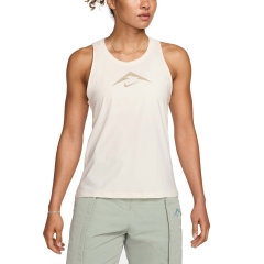 Nike Dri-FIT Trail Tank -  Pale Ivory/Khaki