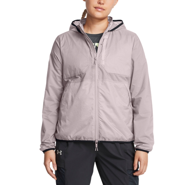 Women's Trail Running Jacket Under Armour Launch Pro Jacket  Tetra Gray 13833580015