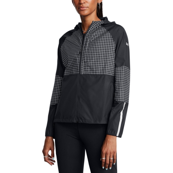 Women's Running Jacket Under Armour Launch Elite Jacket  Black 13863520001
