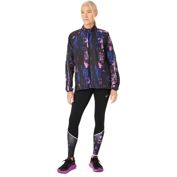 ASICS Road Lite-Show Jacket - Performance Black/Bold Magenta