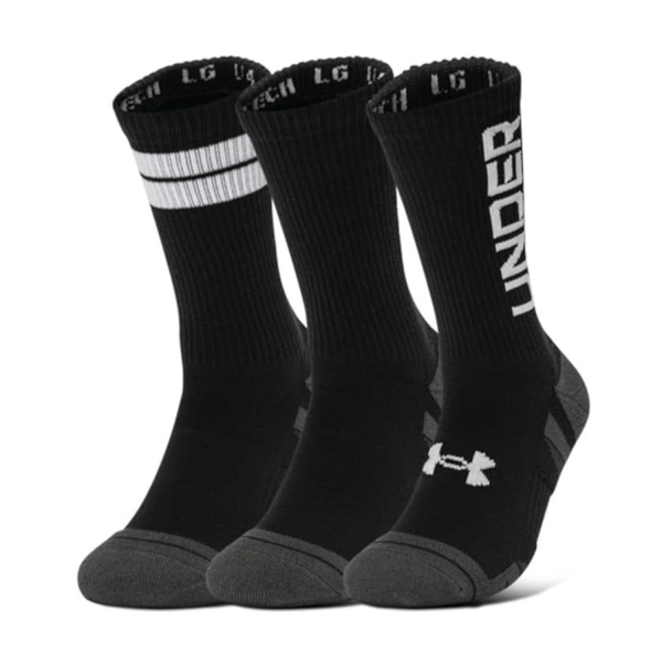 Socks Under Armour Performance Tech x 3 Socks  Black/White 13795150002