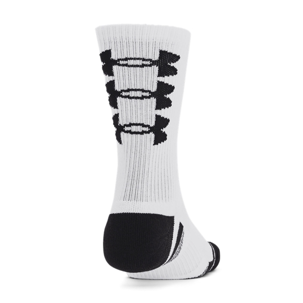 Under Armour Performance Tech x 3 Socks - White/Black