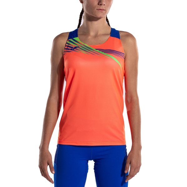 Canotta Running Donna Joma Elite X Top  Flour Coral/Royal 901812.047
