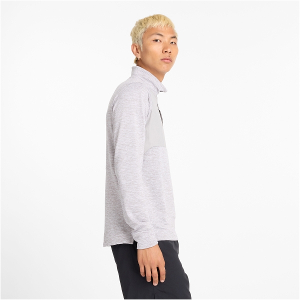 New Balance Heat Grid Logo Shirt - Athletic Grey