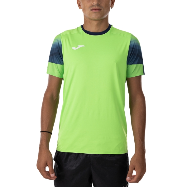 Men's Running T-Shirt Joma Elite XI TShirt  Fluor Green/Navy 103801.023