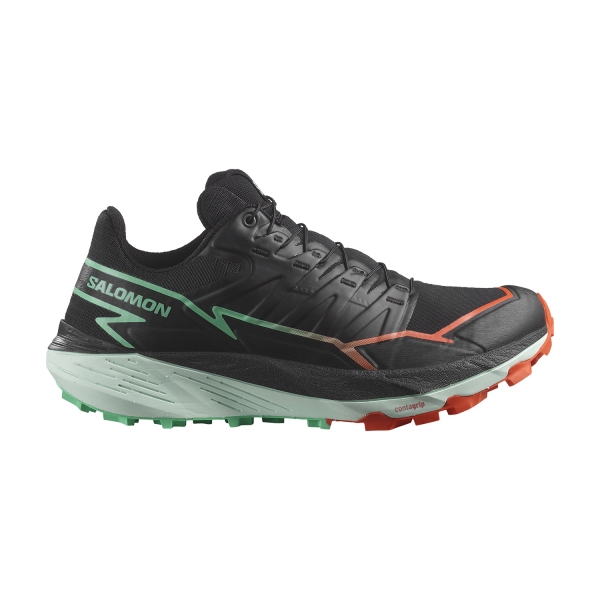 Women's Trail Running Shoes Salomon Thundercross  Black/Cherry Tomato/Electric Green L47561000