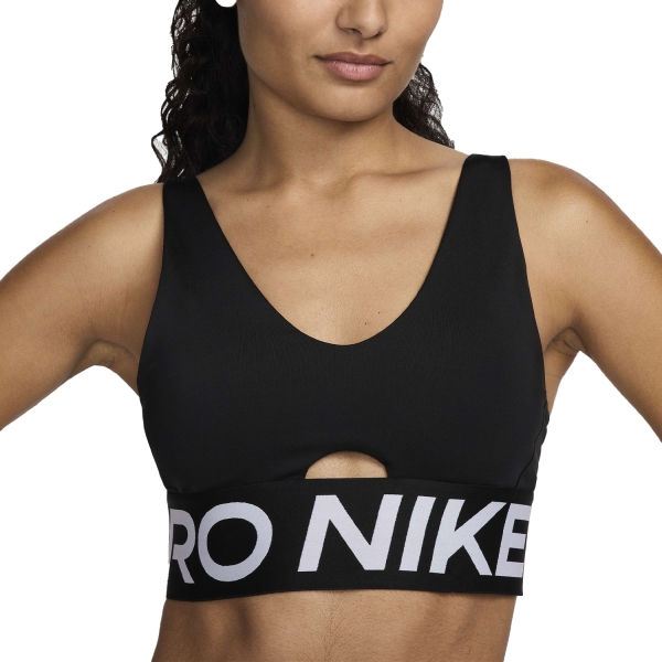 Women's Sports Bra Nike Indy Plunge Sports Bra  Black/White HF7324010