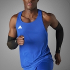 adidas ADIZERO Logo Tank - Team Royal Blue