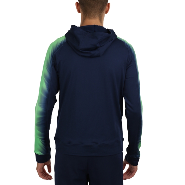 Joma Elite XI Pro Hoodie - Navy/Fluor Green
