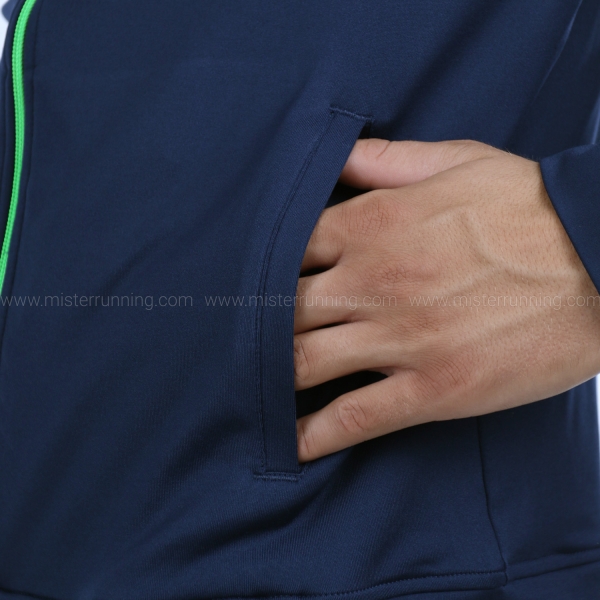 Joma Elite XI Pro Hoodie - Navy/Fluor Green