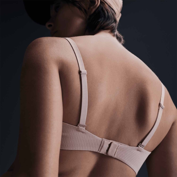 Nike Alate Minimalist Sports Bra - Particle Beige/White