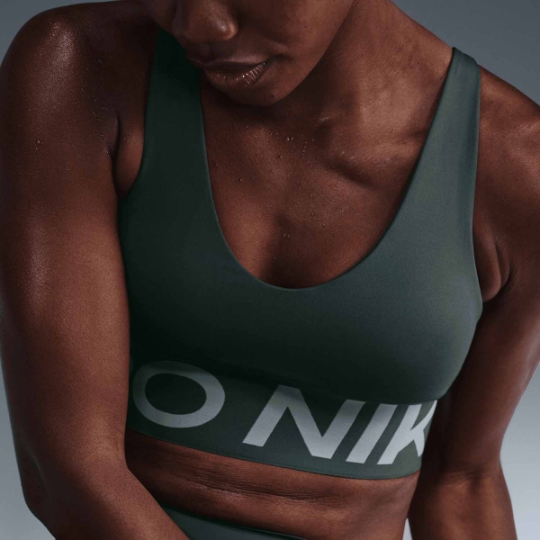 Women's Sports Bra Nike Indy Plunge Sports Bra   Vintage Green/Jade Horizon/White HF7324338