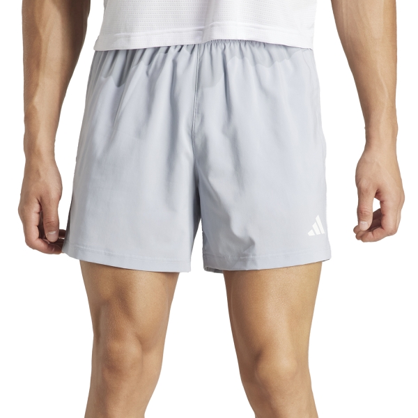 Men's Running Shorts adidas Own The Road Classic 5in Shorts  Halo Silver IY07055in