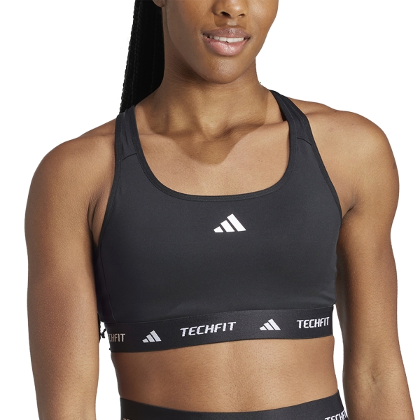 Women's Sports Bra adidas TechFIT Pro Sports Bra  Black JG1409