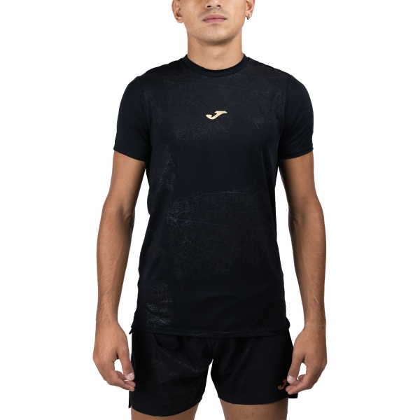 Men's Running T-Shirt Joma RNight TShirt  Black 103444.100