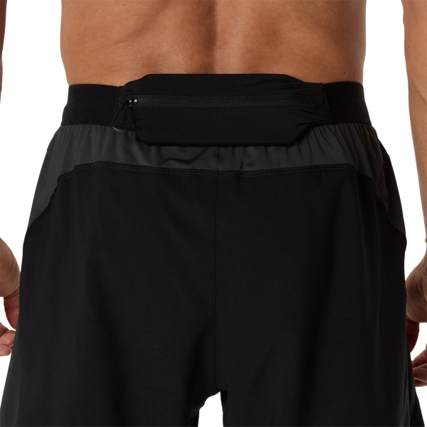 ASICS Road Logo 2 in 1 7in Shorts - Performance Black/Graphite Grey