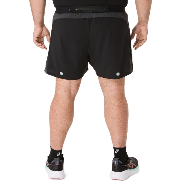 ASICS Road Logo 5in Shorts - Performance Black/Graphite Grey