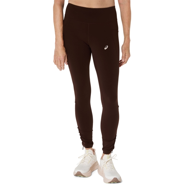 Women's Running Tights ASICS Nagino Logo Tights  Coffee 2012D137200