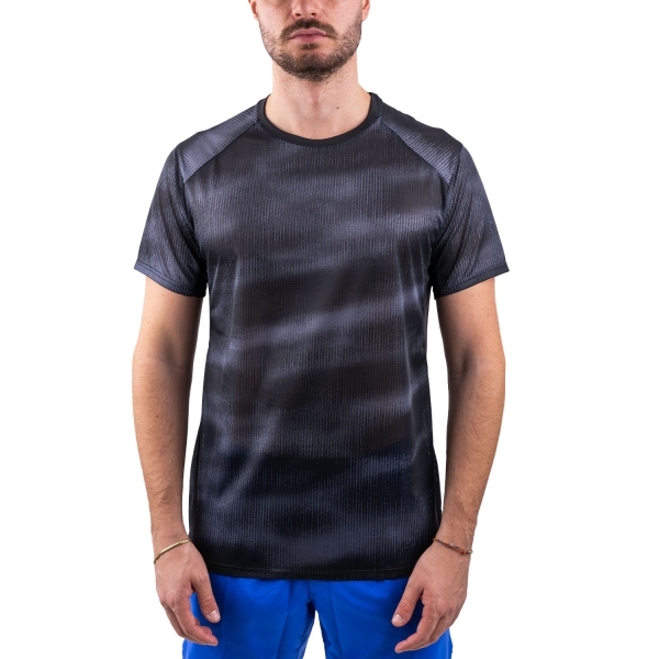 Men's Running T-Shirt Mizuno Dryaeroflow Graphic TShirt  Black J2GAC00509