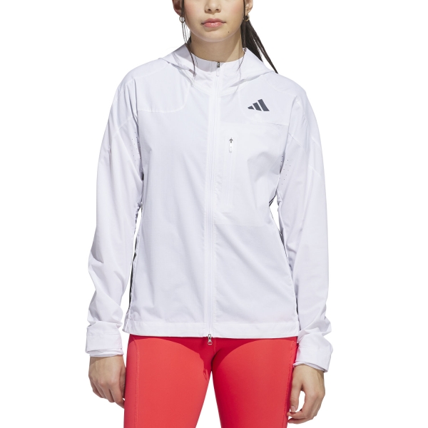 Women's Running Jacket adidas ADIZERO Jacket  White JC6645